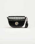 Bandolera The Circle en cuero croco