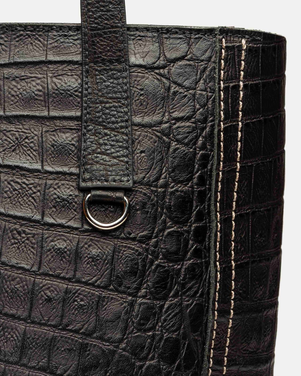 Shopper Vera en cuero croco