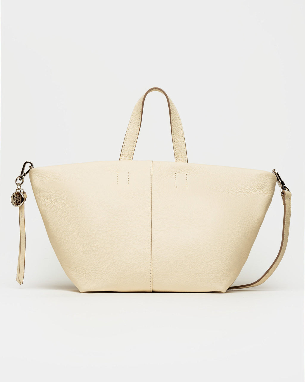 Cartera de mano The Flapper en cuero graneado