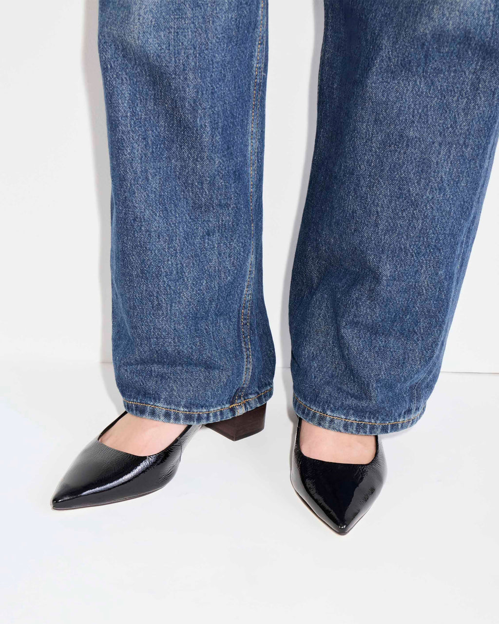 Stiletto Marga en cuero gloss