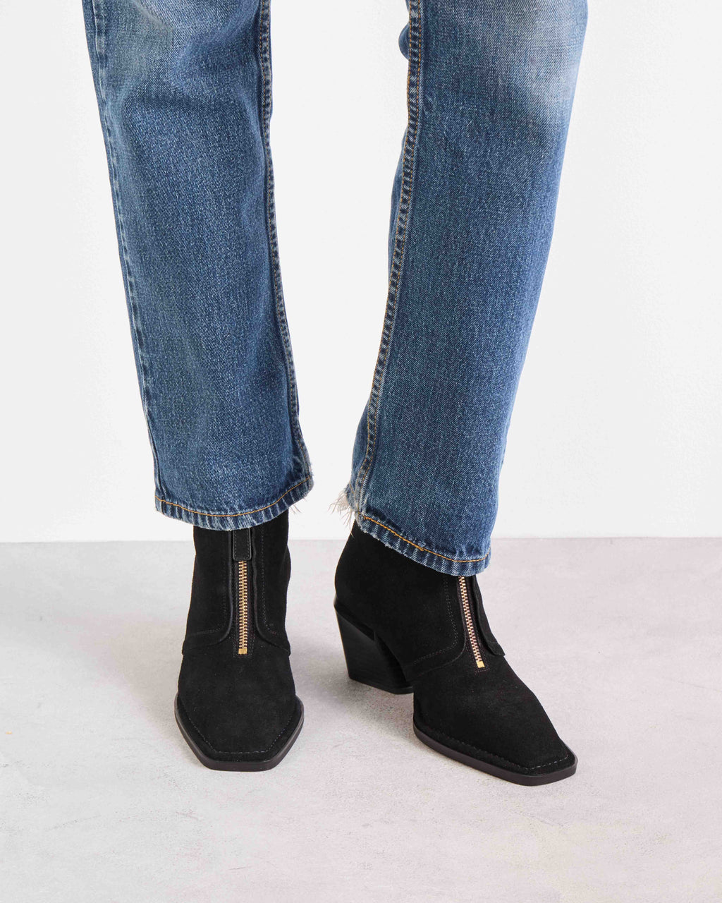 Bota caña baja Eleanor en gamuza
