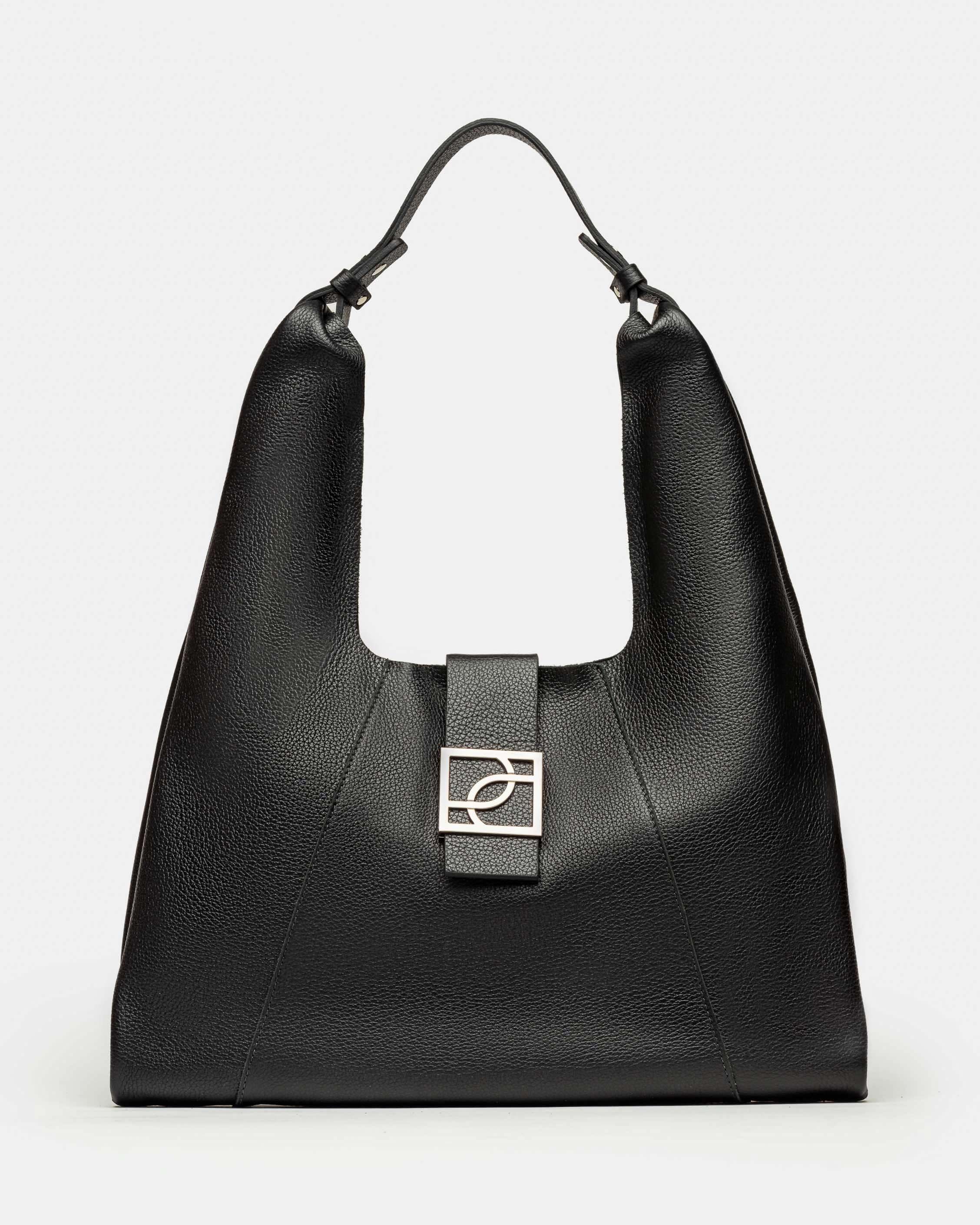 Bolso Signature en cuero graneado
