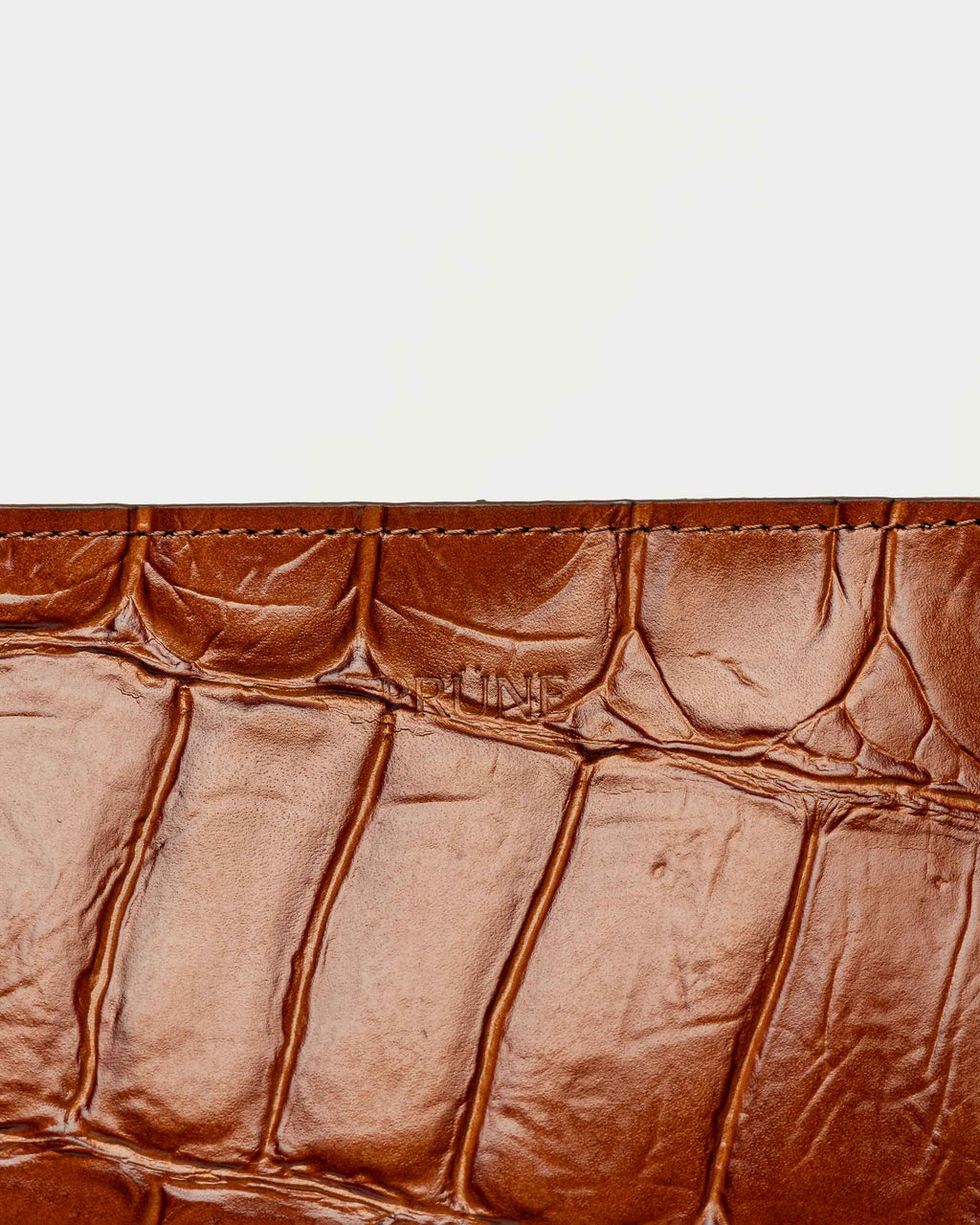 Bolso The Icon en cuero grabado big croco