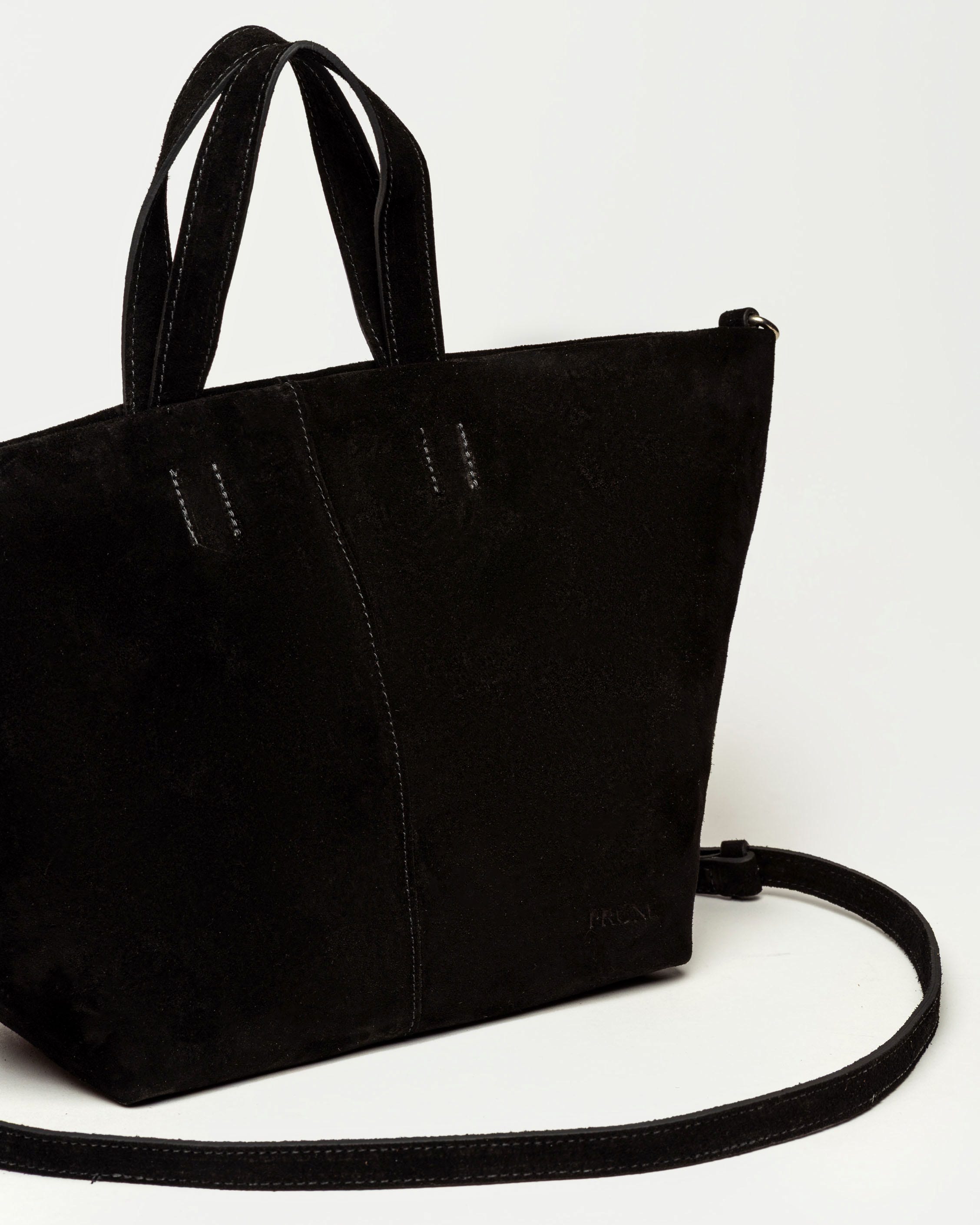 Cartera de mano The Flapper en cuero gamuza
