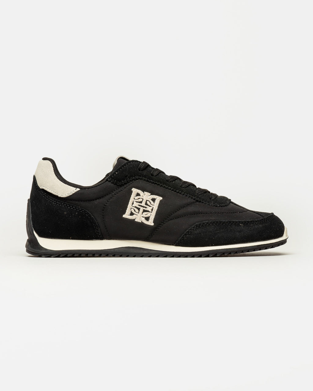 Sneaker Olimpia en cuero y textil