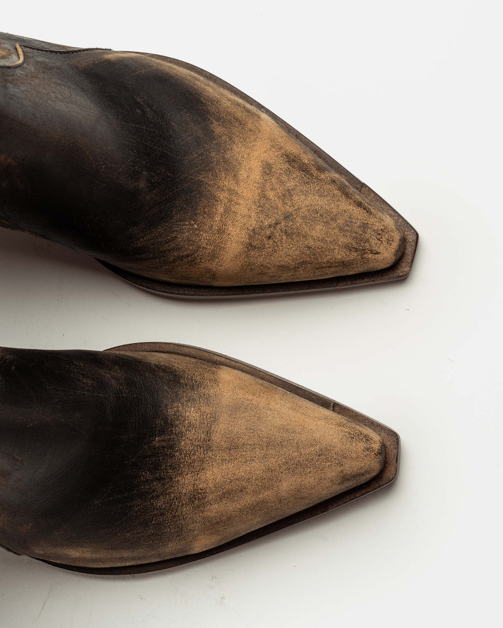 Bota caña baja Cash en cuero vintage