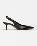 Stiletto Naomi en cuero liso